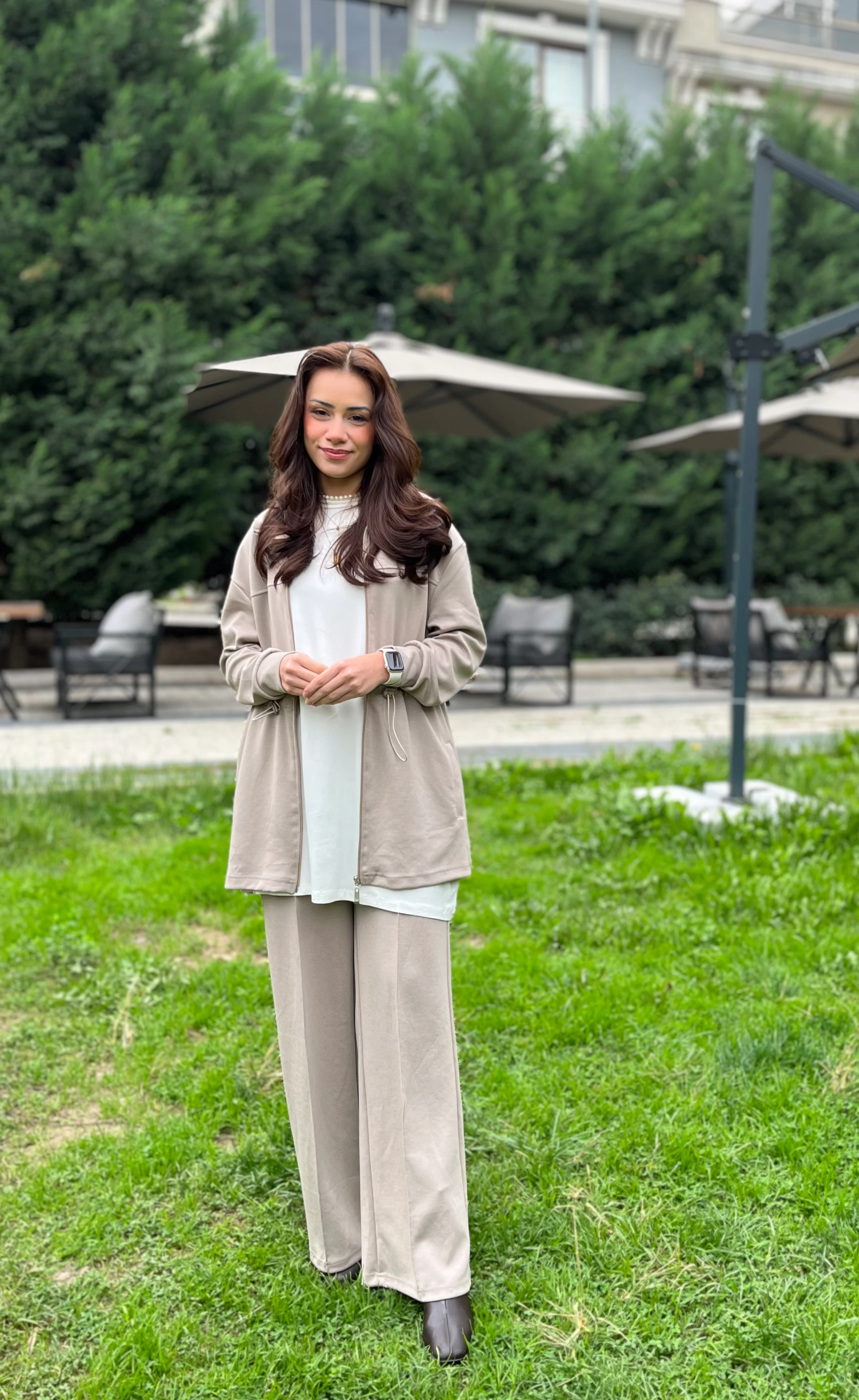 Fermuarlı Palazzo Eşofman Takımı IPKYL0001