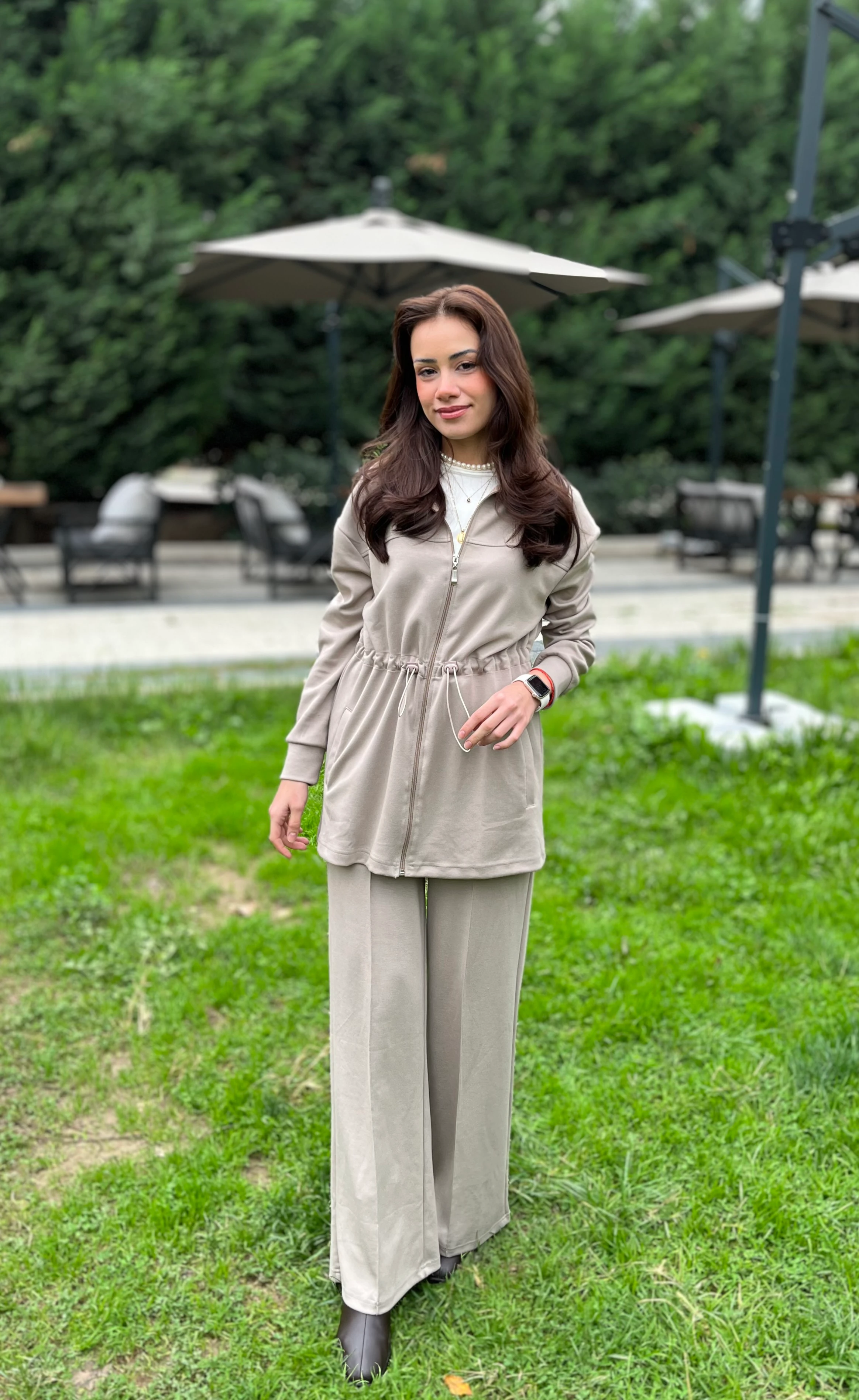 Fermuarlı Palazzo Eşofman Takımı IPKYL0001