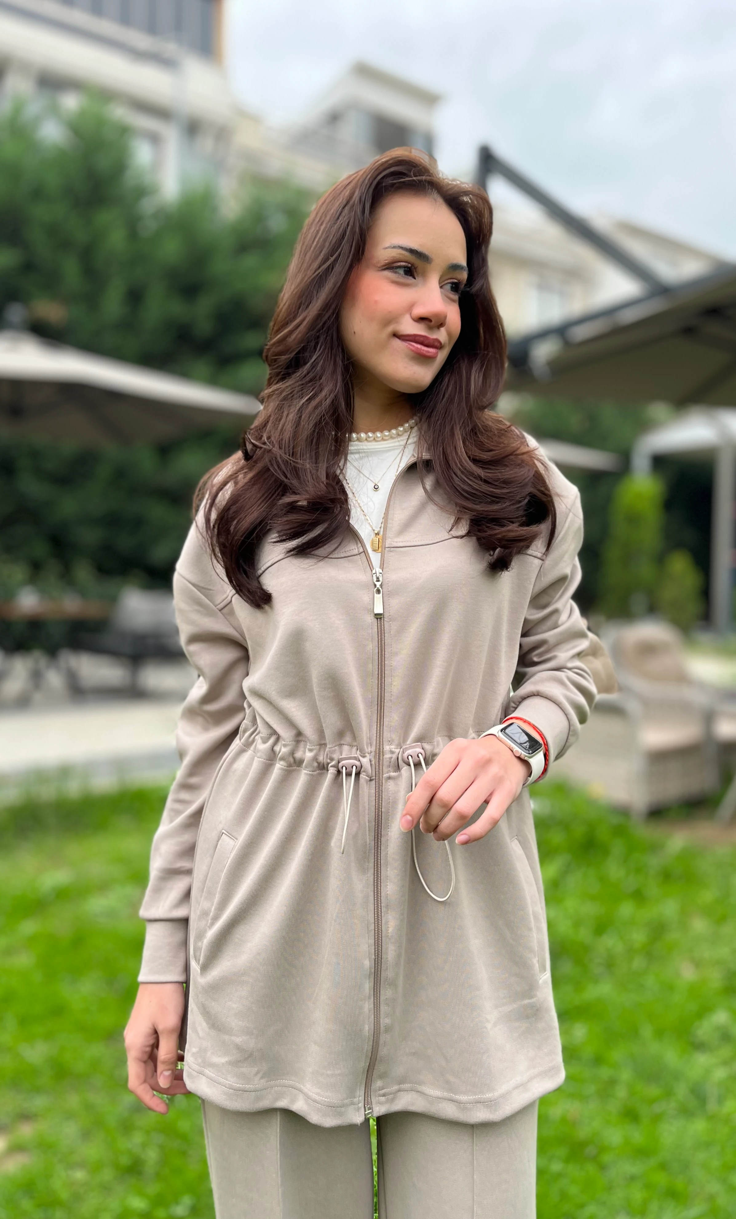 Fermuarlı Palazzo Eşofman Takımı IPKYL0001