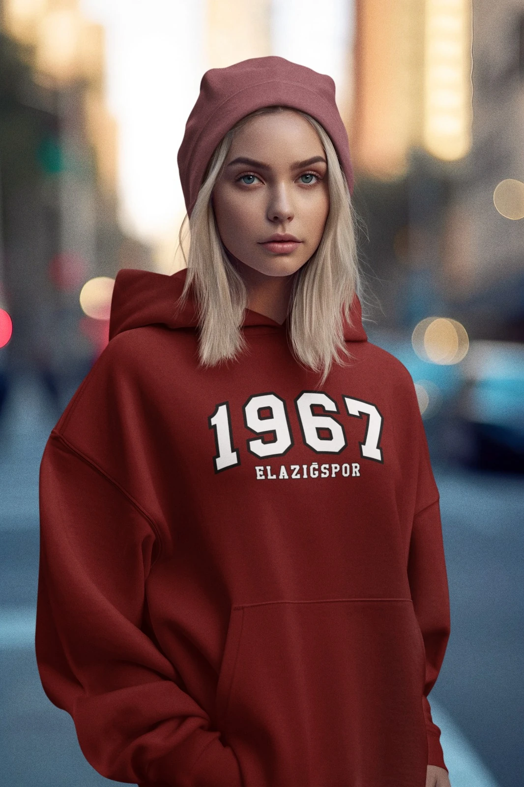 Elazığspor Kadın 1967 Bordo Sweatshirt
