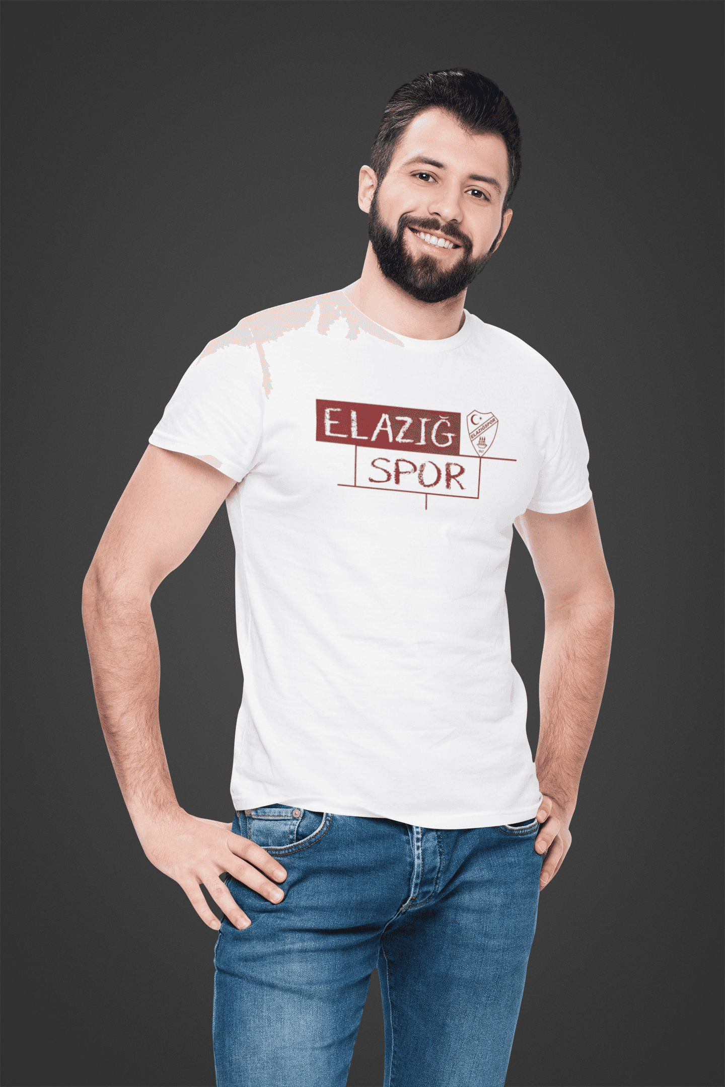 Elazığspor Erkek Beyaz Tişört