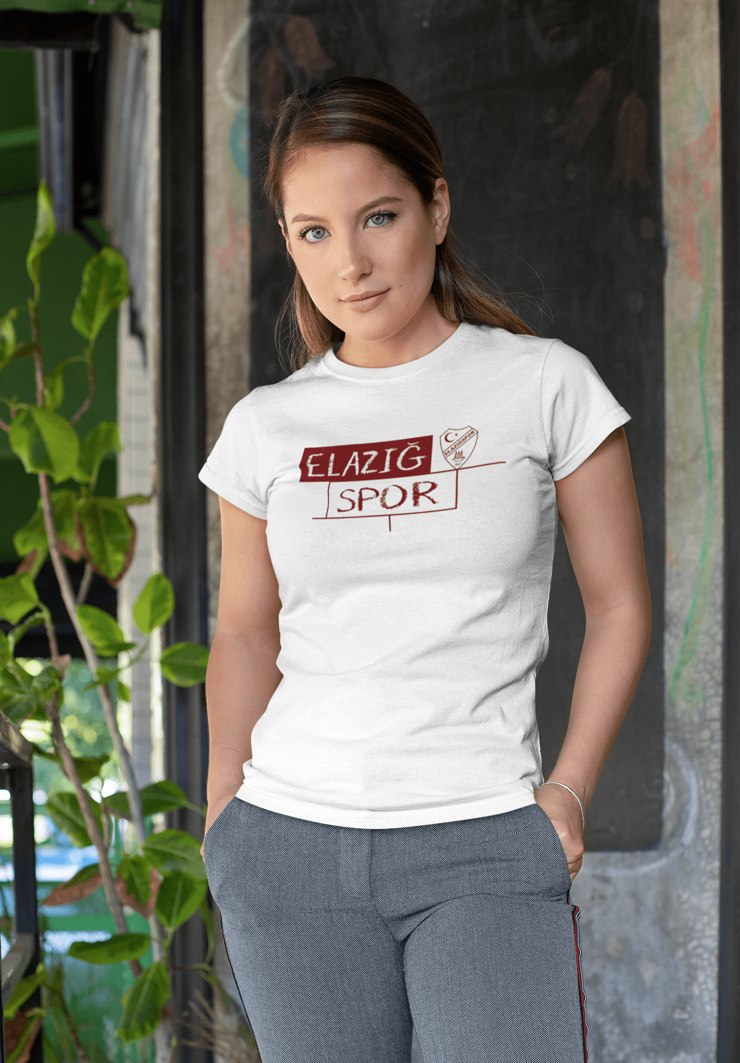 Elazığspor Kadın Beyaz Tişört