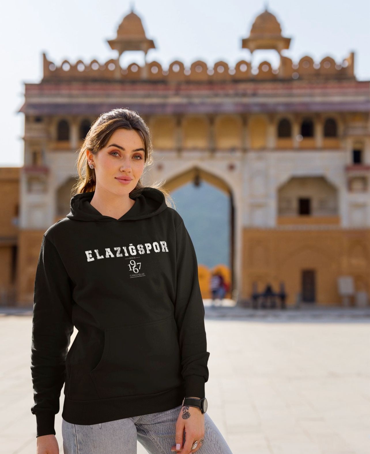 Elazığspor Kadın Siyah Sweatshirt