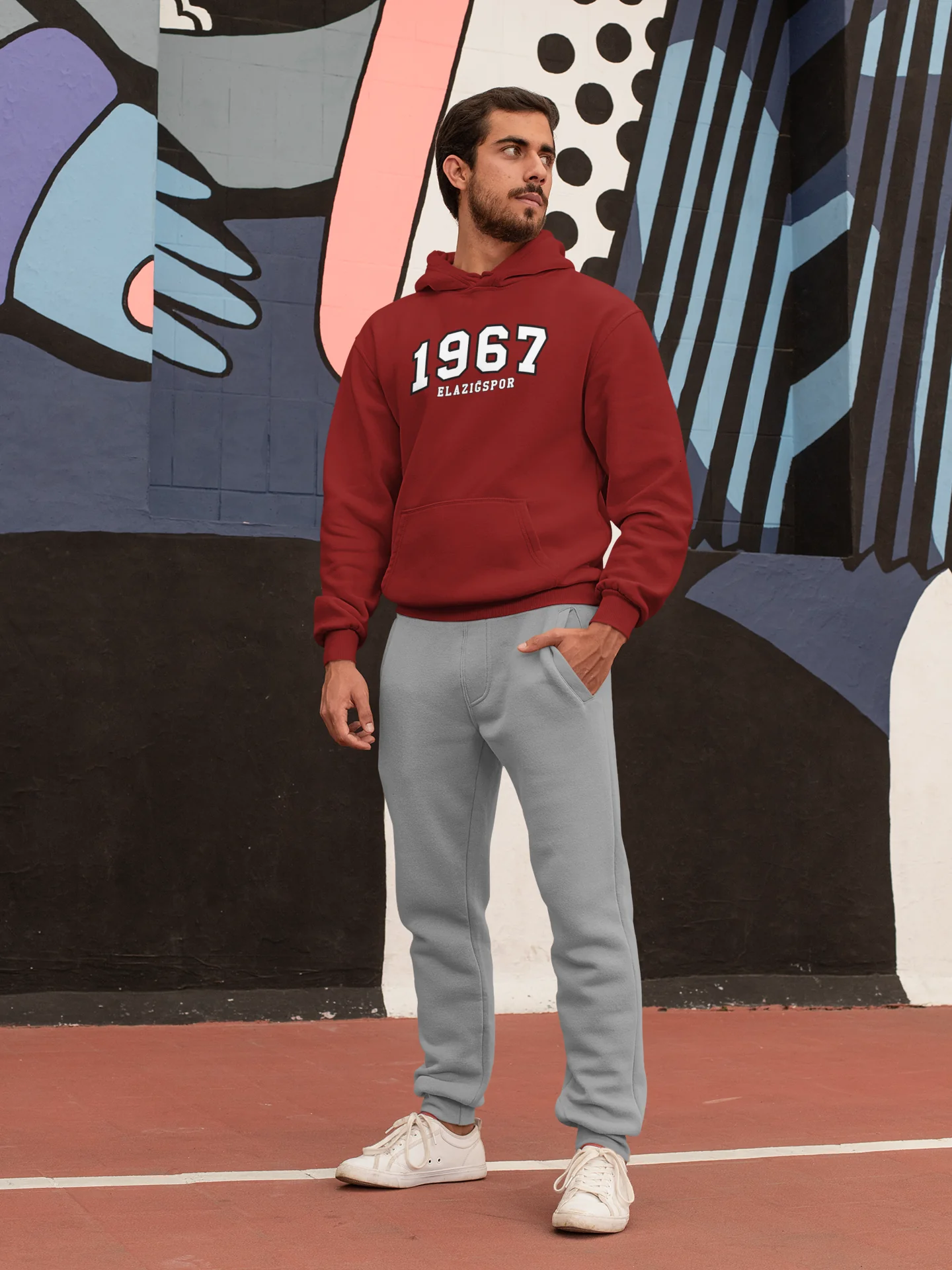 Elazığspor Erkek 1967 Bordo Sweatshirt