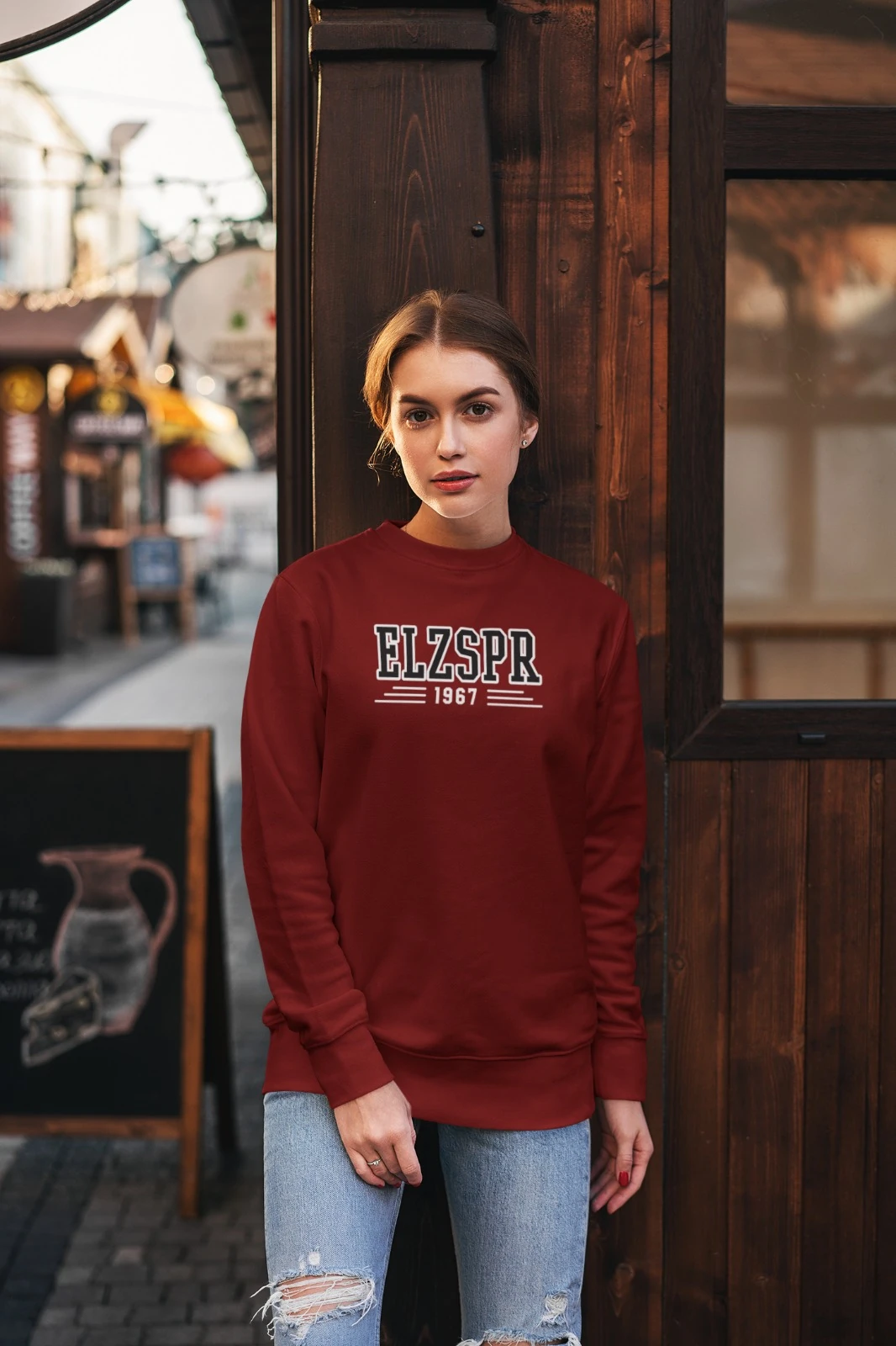 Elazığspor Kadın Elzspr Bordo Kazak Sweat