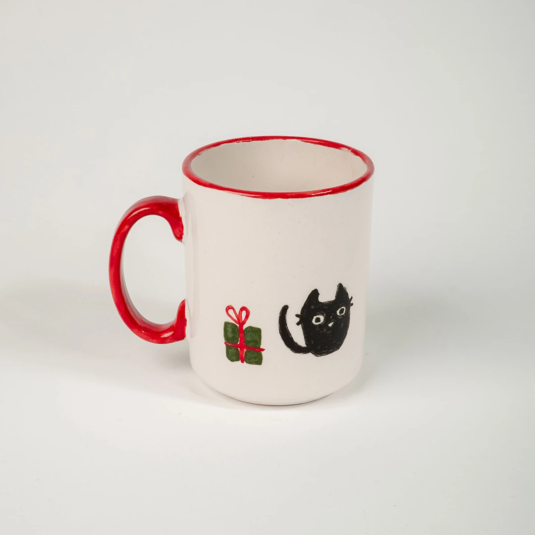 Winter Cheer - Gift & Black Cat