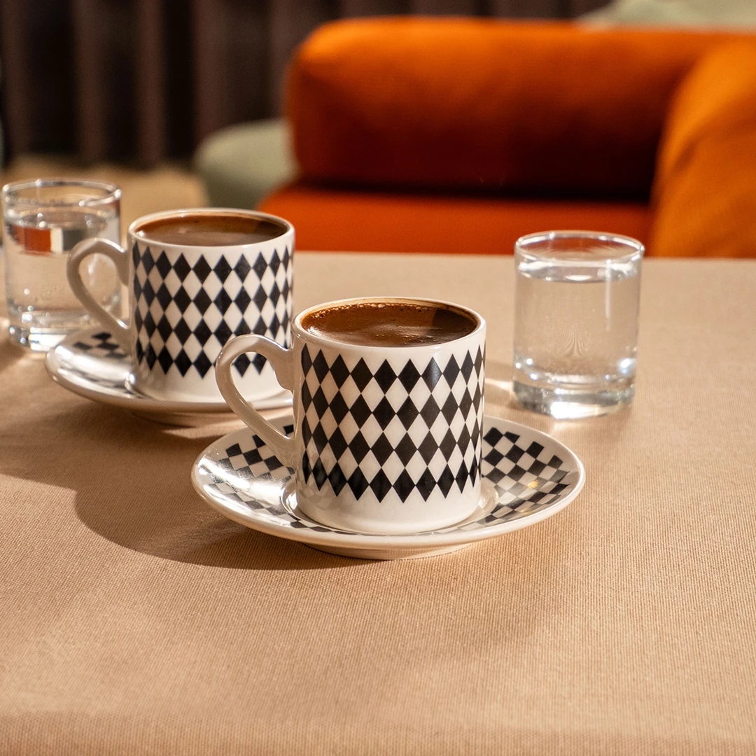 MonoMood Fincan Seti 4 Parça - Arlekin