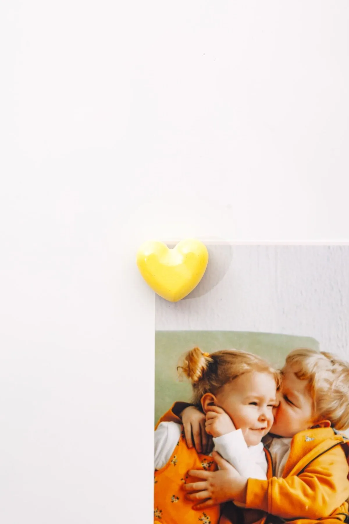 Kalp Buzdolabı Magneti 5'li set - Sarı