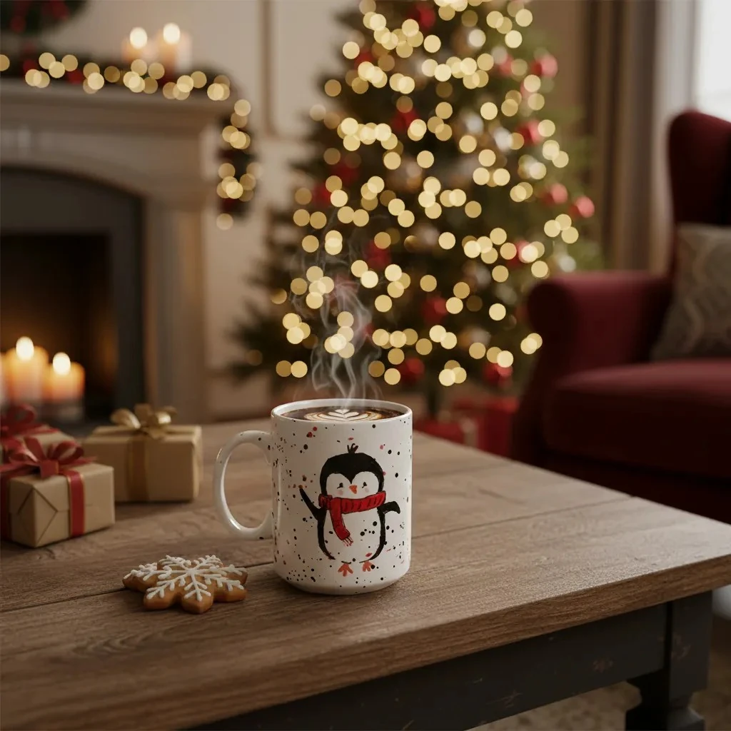 Winter Cheer - Scarfed Penguin