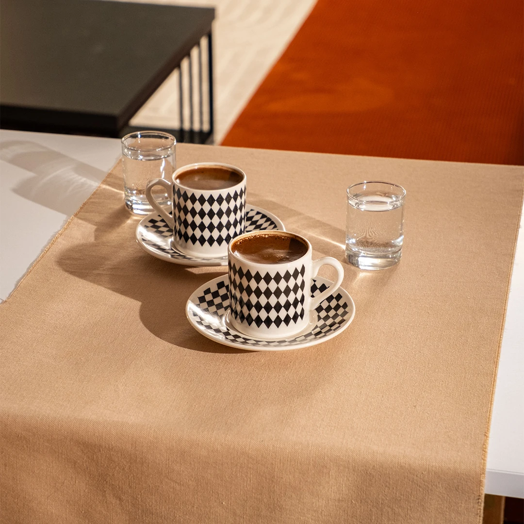 MonoMood Fincan Seti 4 Parça - Arlekin