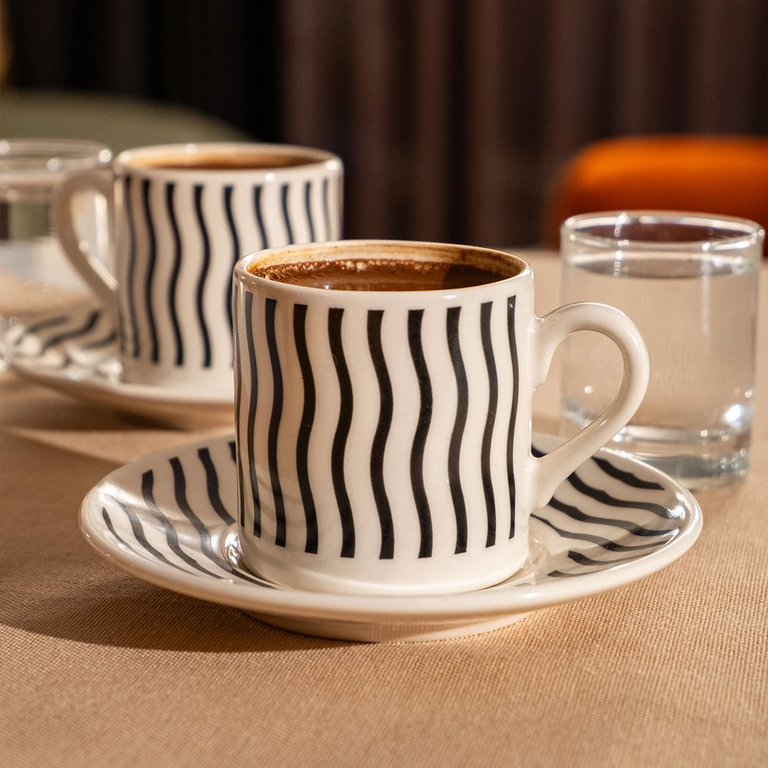 MonoMood Fincan Seti 4 Parça - Ripple