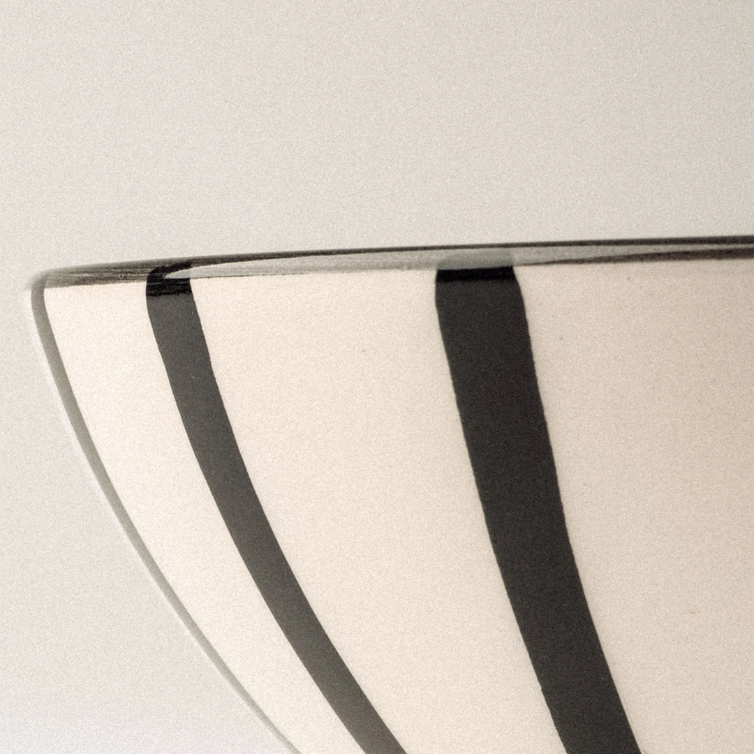 Seramik 20cm Oval Kase - Siyah