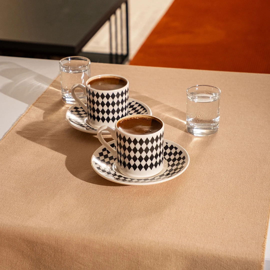 MonoMood Fincan Seti 4 Parça - Arlekin