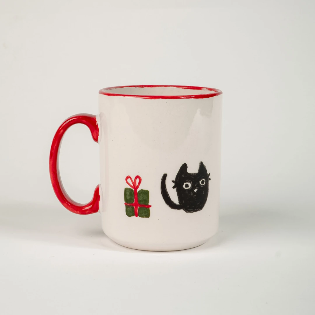 Winter Cheer - Gift & Black Cat