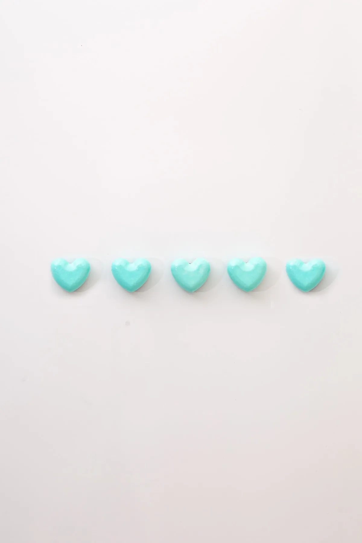 Kalp Buzdolabı Magneti 5'li set - Su Yeşili