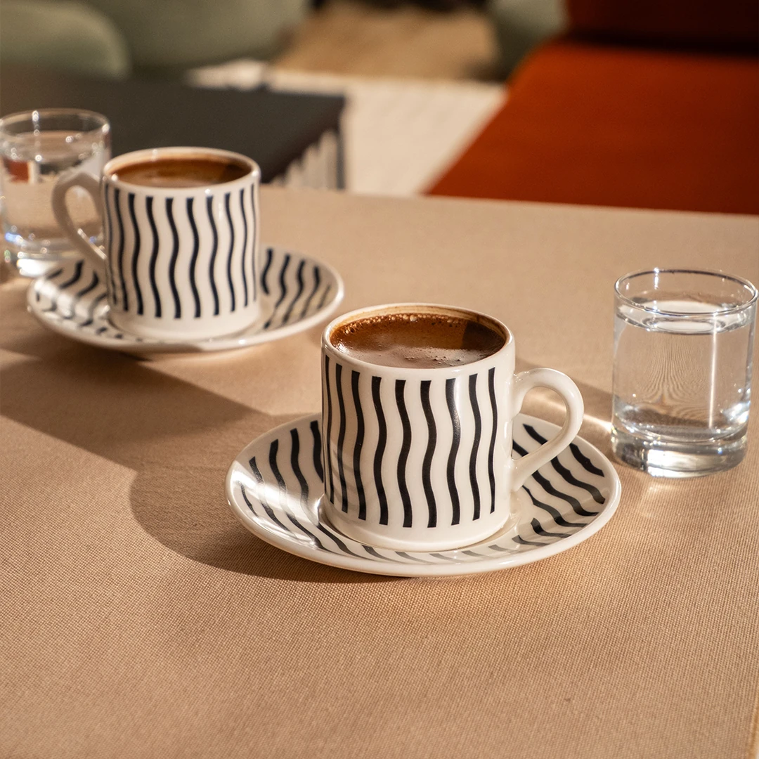 MonoMood Fincan Seti 4 Parça - Ripple