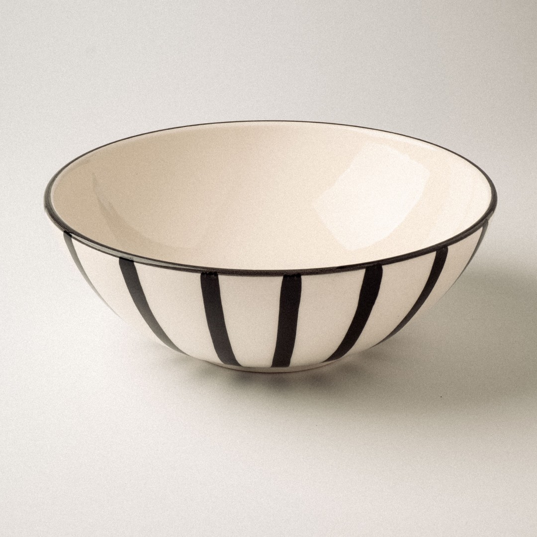 Seramik 20cm Oval Kase - Siyah image