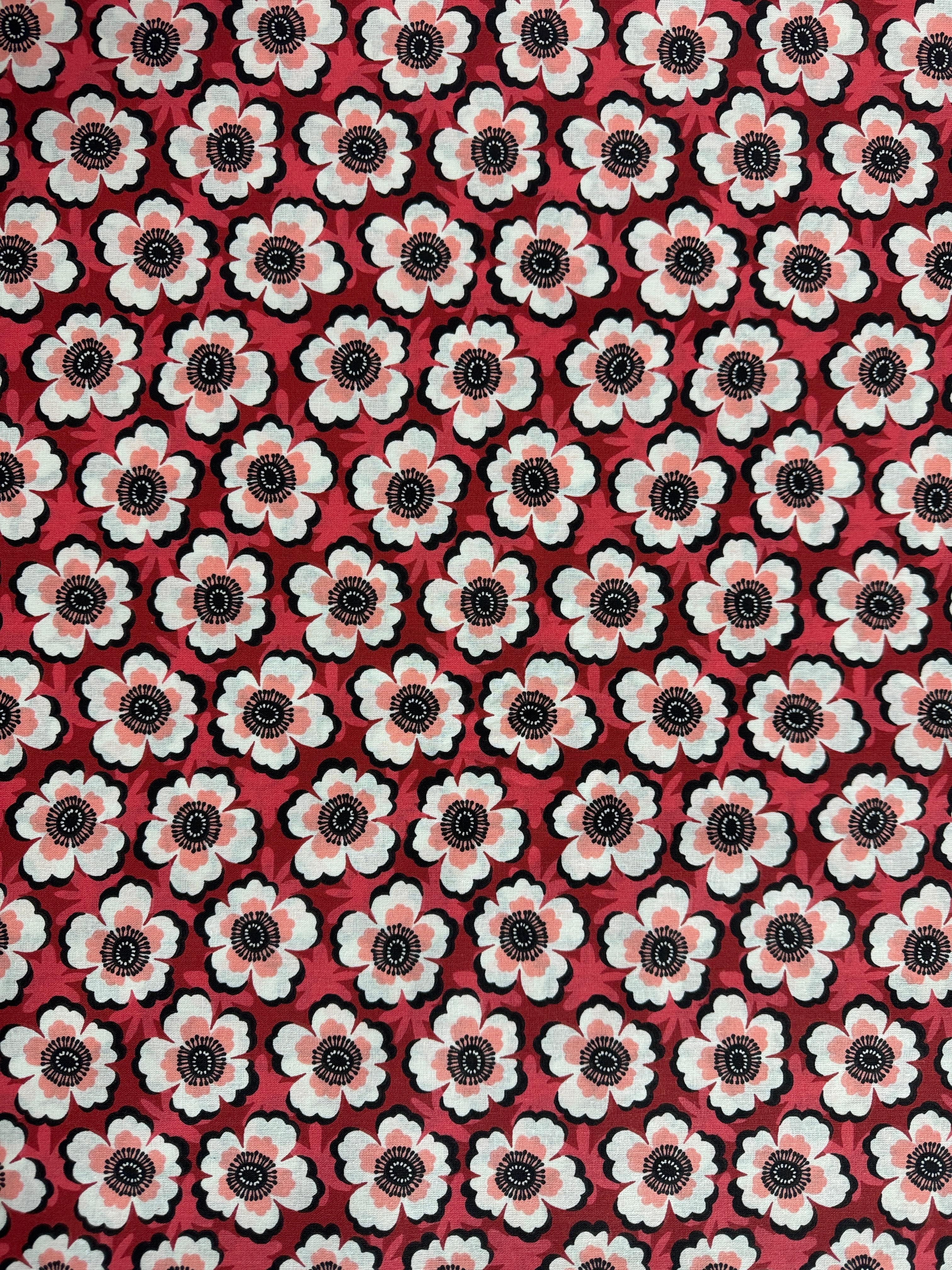 %100 Pamuk Desenli Poplin Kumaş | En: 160cm