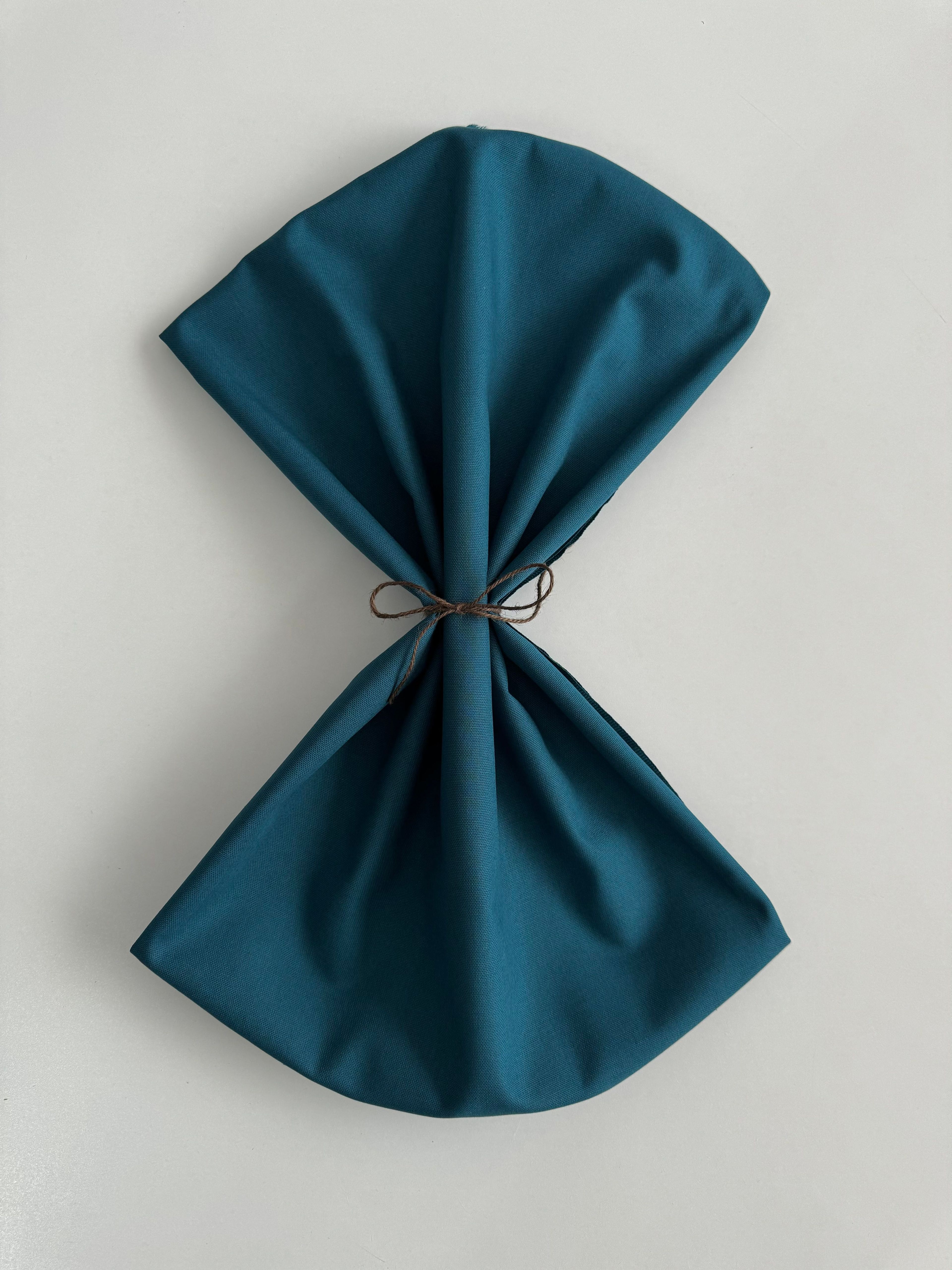 Duck Bezi | Keten Punch Kumaşı | Kırlent - Masa Örtüsü - Runner | 50X140 cm - Petrol Mavisi