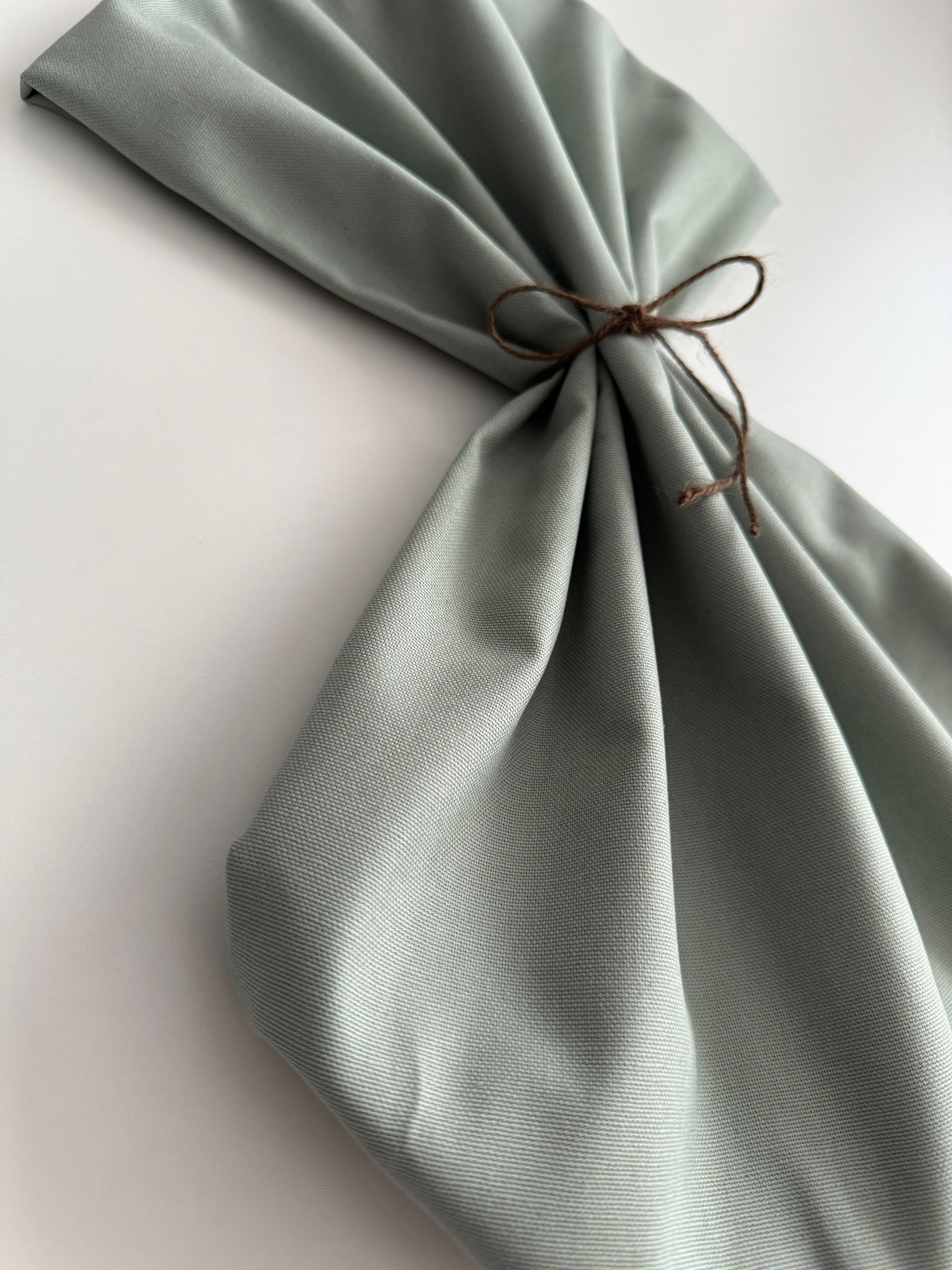 Duck Bezi | Keten Punch Kumaşı | Kırlent - Masa Örtüsü - Runner | 50X140 cm - Mint Yeşili