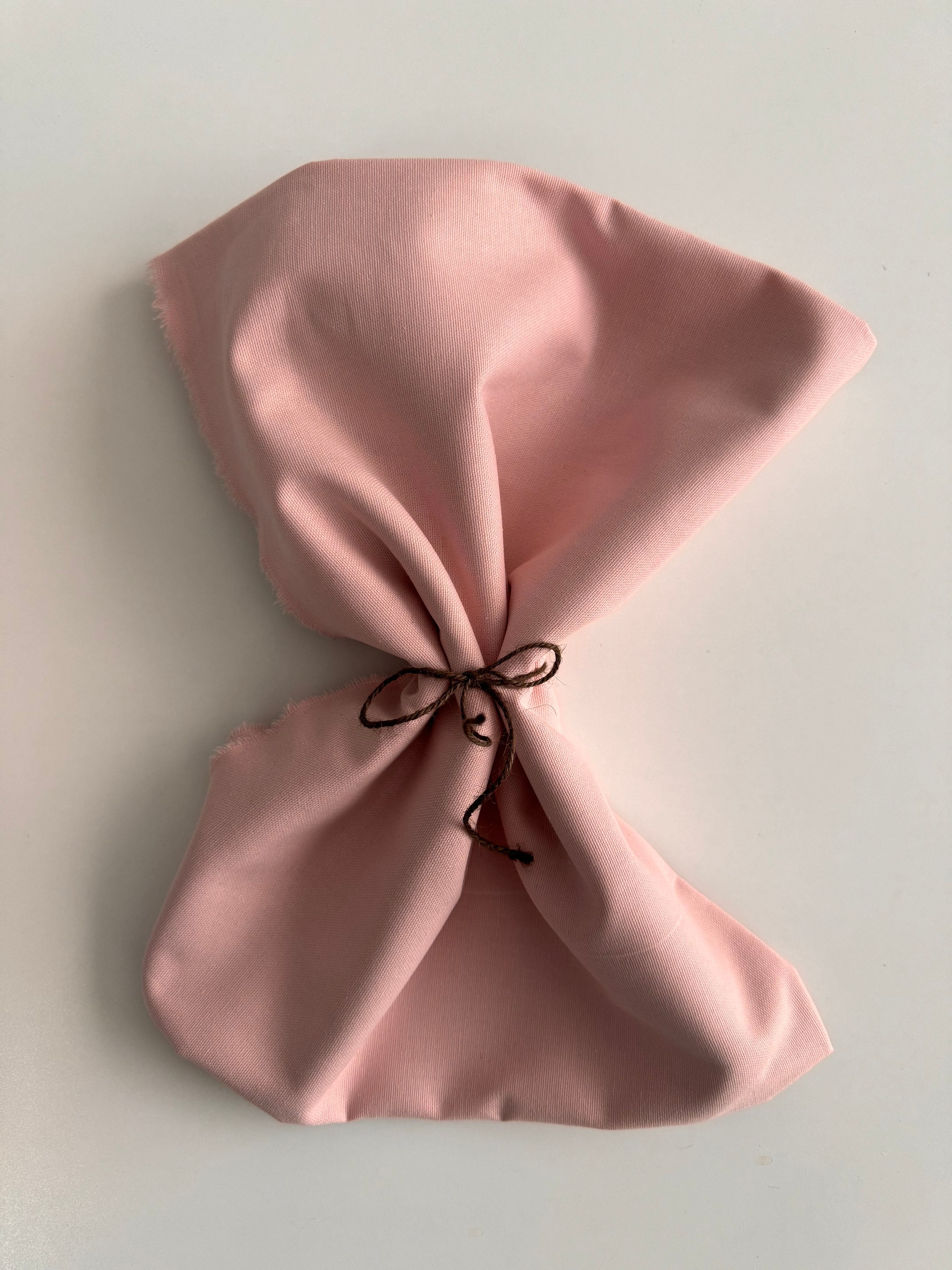 Duck Bezi | Keten Punch Kumaşı | Kırlent - Masa Örtüsü - Runner | 50X140 cm - Pembe