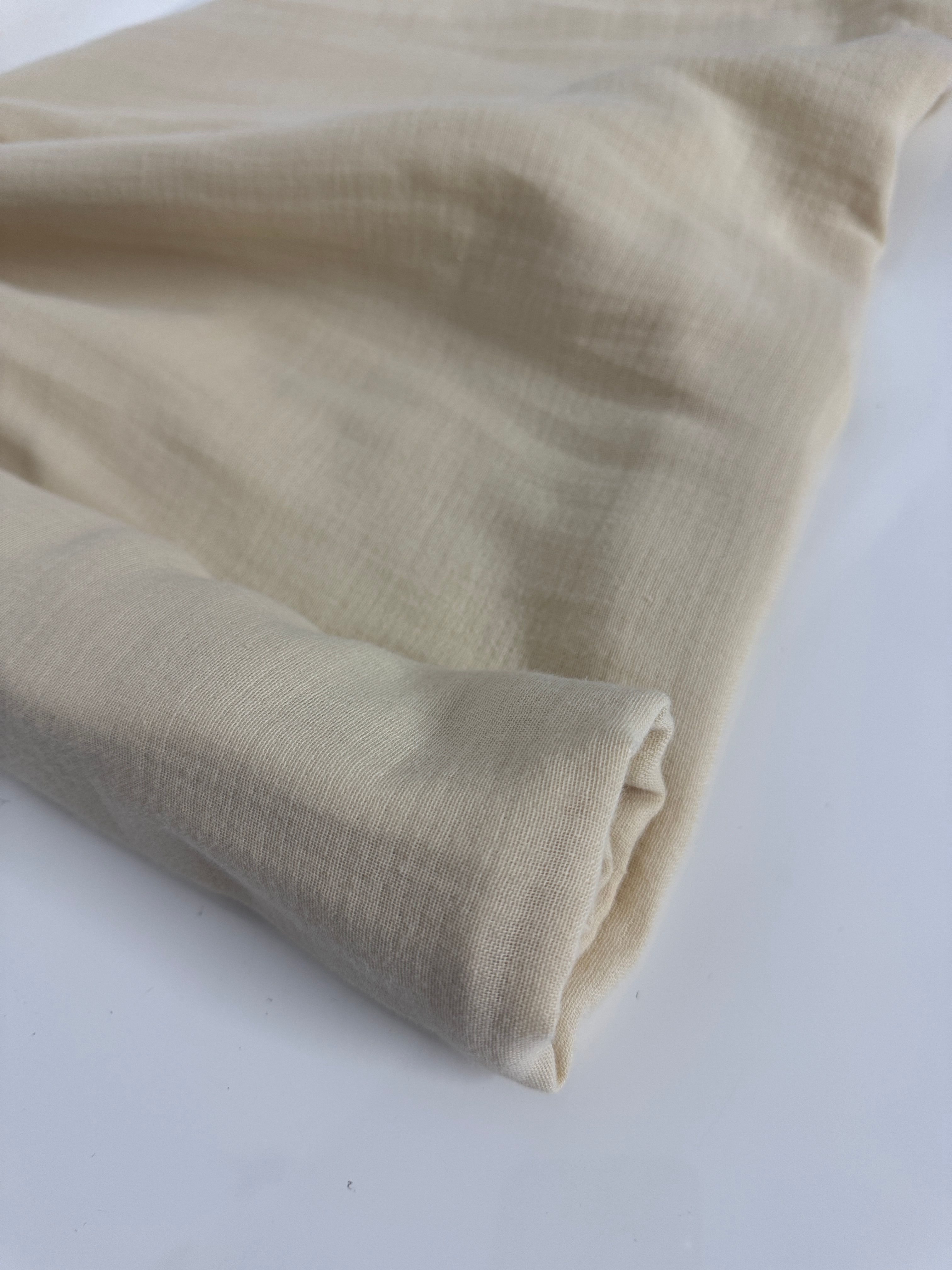  %100 Organik Pamuk Çift Katlı Müslin Kumaş | Çok Amaçlı | 1 Metre | En: 150cm - CKMUSEKR