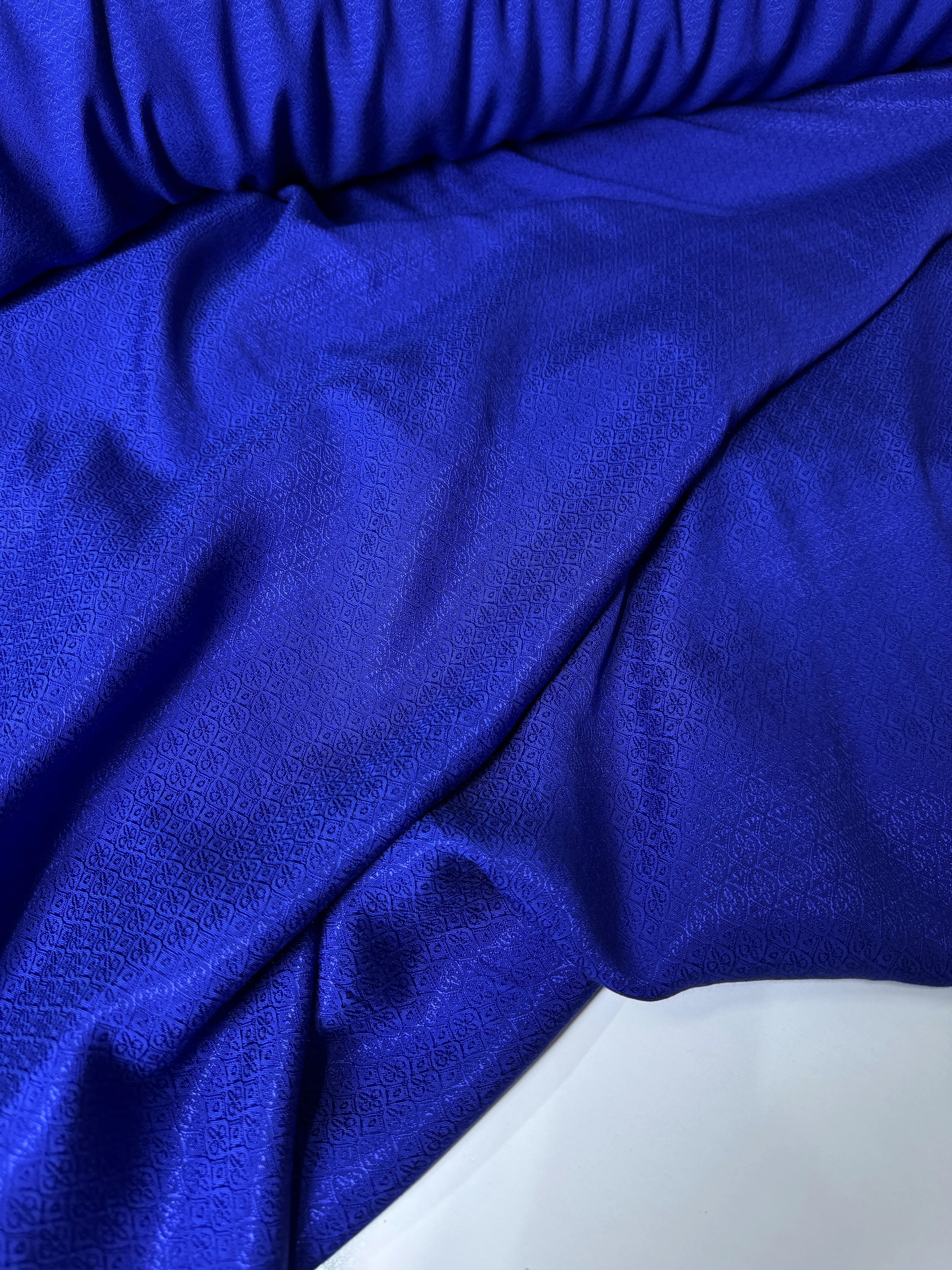 Premium Kalite Jakarlı Saten Kumaş | 1 Metre | En: 160cm