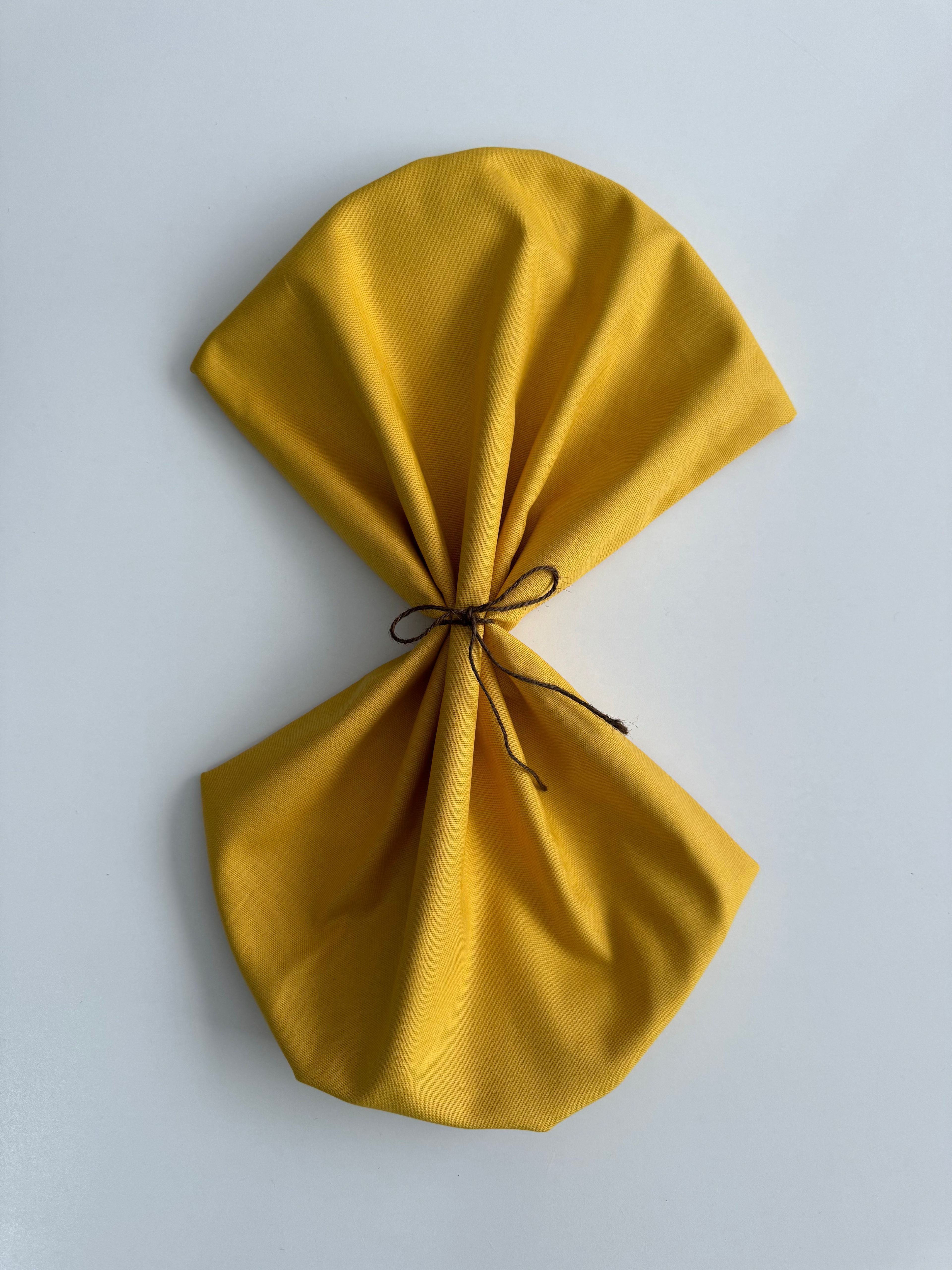 Duck Bezi | Keten Punch Kumaşı | Kırlent - Masa Örtüsü - Runner | 50X140 cm - Sarı