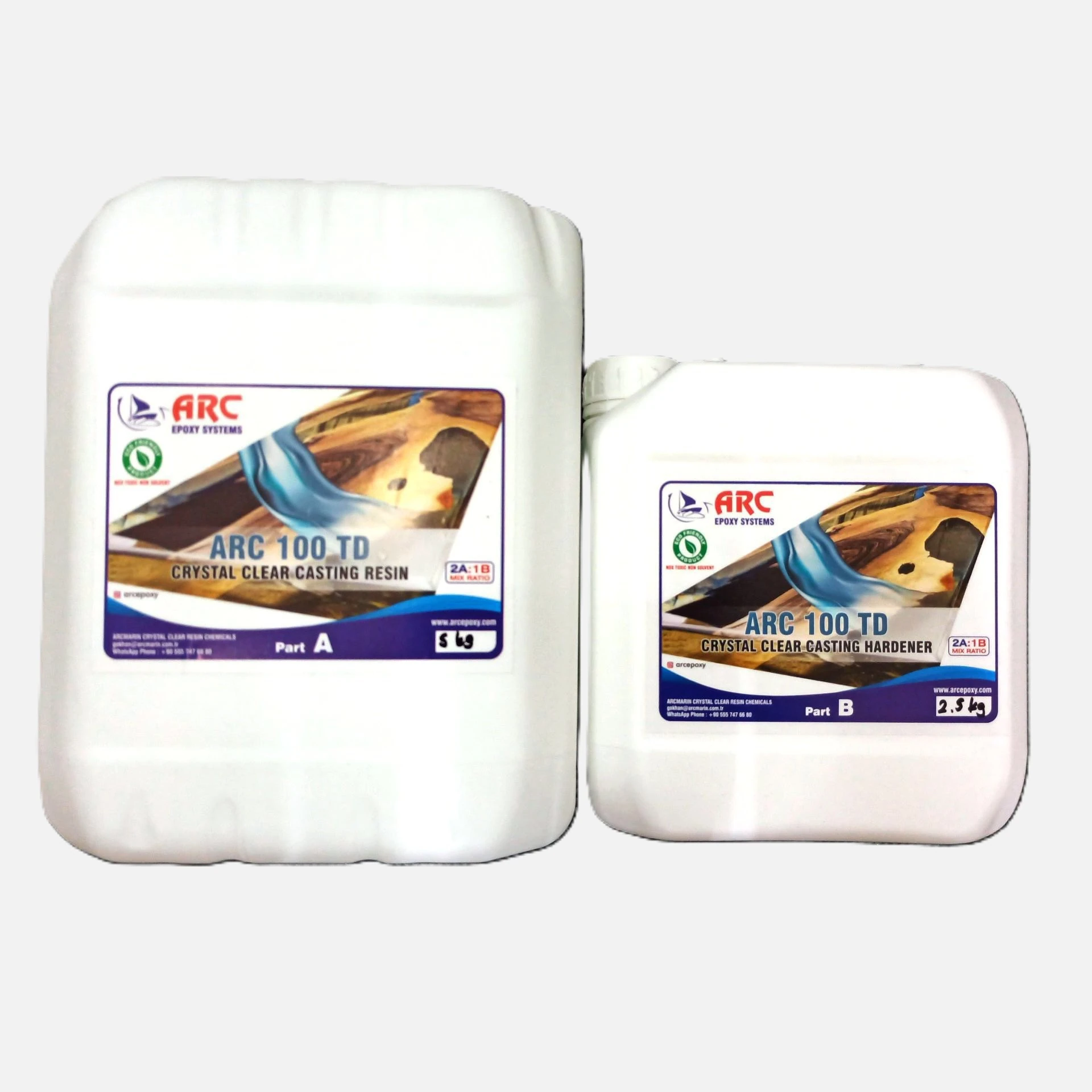 EPOKSİ REÇİNE  ULTRA ŞEFFAF KALIN DÖKÜM EPOKSİ SETİ ARC100 TD 7,5 KG SET