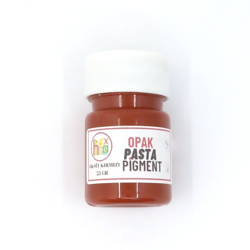 EPOKSİ REÇİNE OPAK PASTA PİGMENT BOYA OKSİT KIRMIZI RENK 25 GR