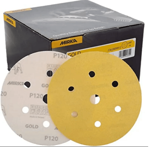 MIRKA ZIMPARA EPOKSİ REÇİNE TEKNE MOBİLYA GOLD SERİSİ 120 KUM CIRTLI 150 MM  100 ADET