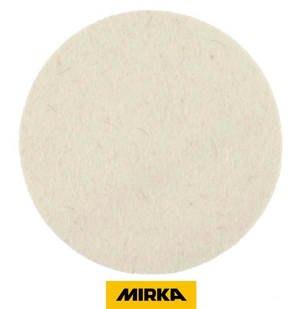 CAM KEÇESİ POLİSAJ PEDİ PASTA CİLA MIRKA BEYAZ 125 MM 2 ADET