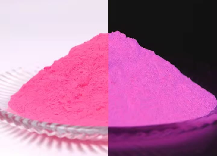 FOSFOR TOZU PEMBE RENK KARANLIKTA PARLAYAN EPOKSİ REÇİNE VE SANATSAL FOSFOR 1 KG