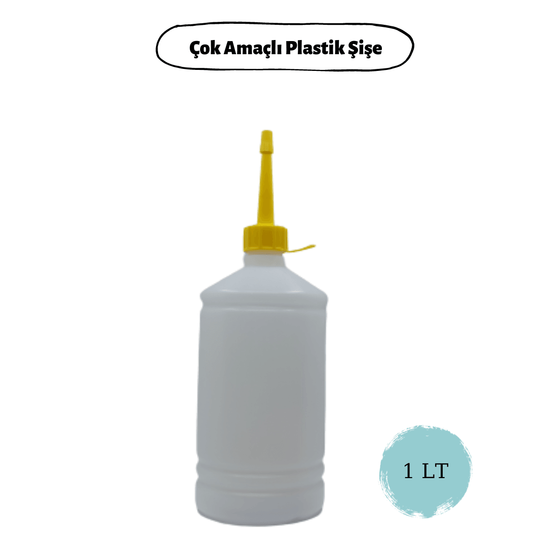 PLASTİK ŞİŞE ÇOK AMAÇLI DOLUM ŞİŞESİ 1 LT 6 ADET