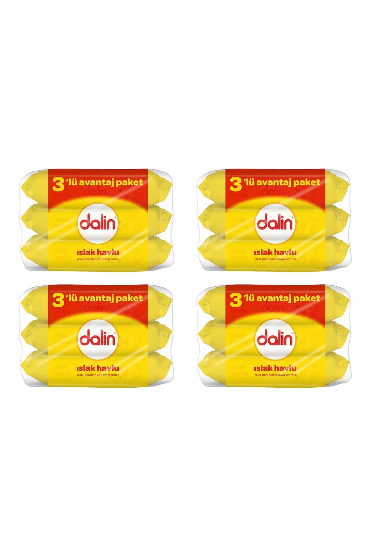 Islak Mendil Dalin 56'lı x12 Adet 672 Yaprak