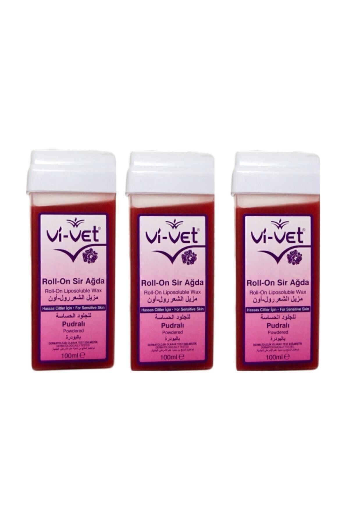 Vi Vet Kartuş Roll-on Pudralı Sir Ağda 100 ml X3 Adet