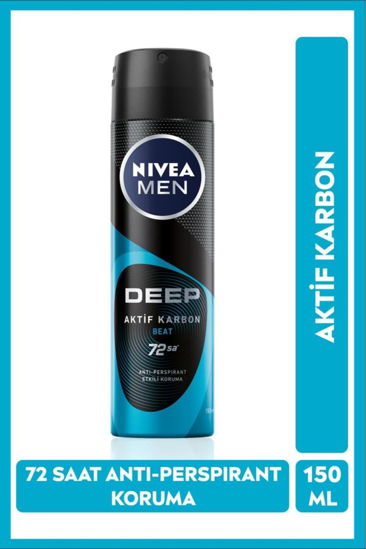 Men Erkek Sprey Deodorant Deep Beat 150ml, 72 Saat Anti-perspirant Koruma