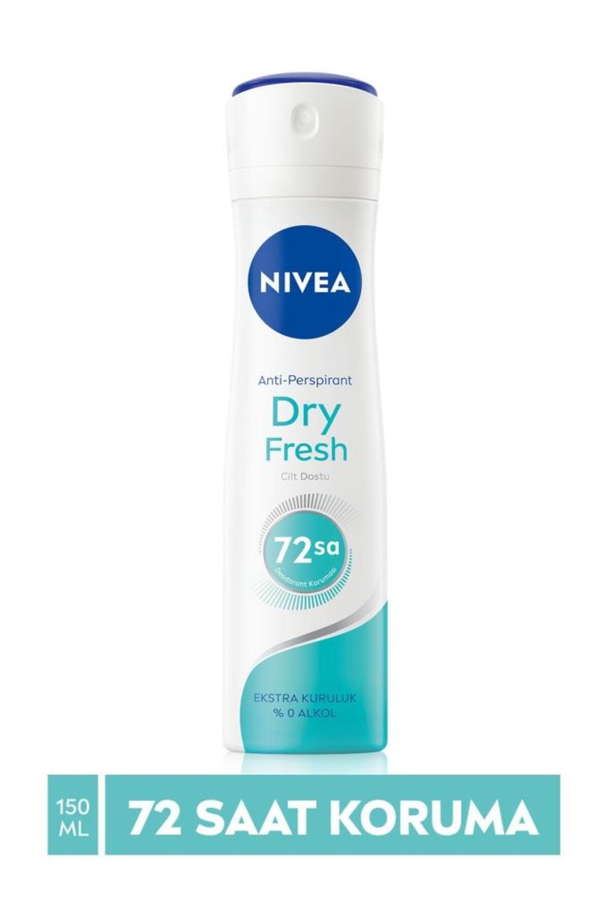 Kadın Sprey Deodorant Dry Fresh 150ml, 72 Saat Anti-perspirant Koruma, Ekstra Kuruluk