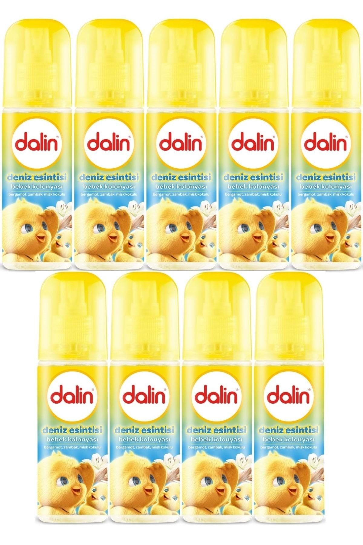 Bebek Kolonyası 150ML Deniz Esintisi (Bergomat-Zambak-Misk Kokulu) (9 Lu Set)