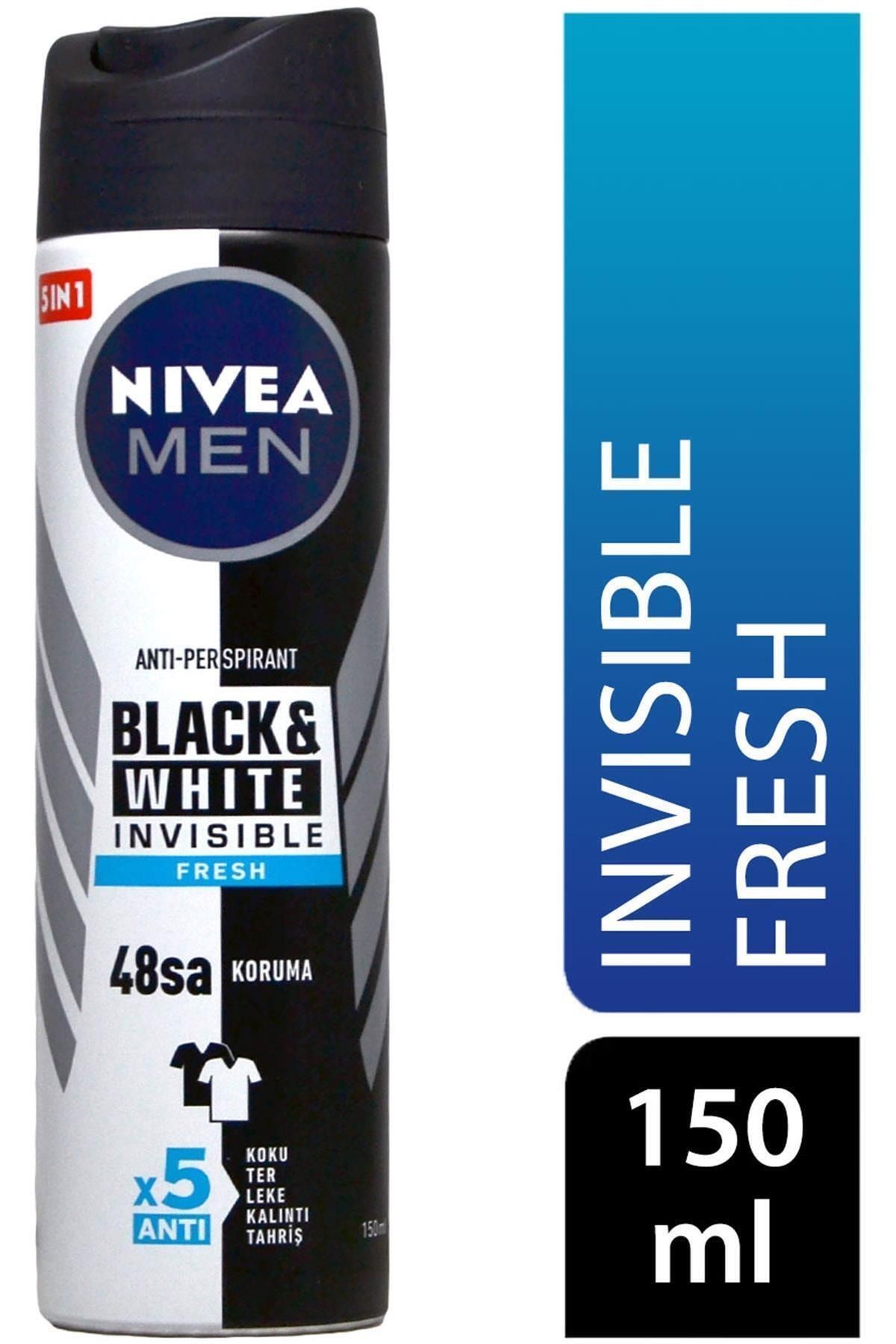 Deodorant 150 Ml Erkek Invisible Black&white Fresh 4005900378200 Kategori: Deodorant