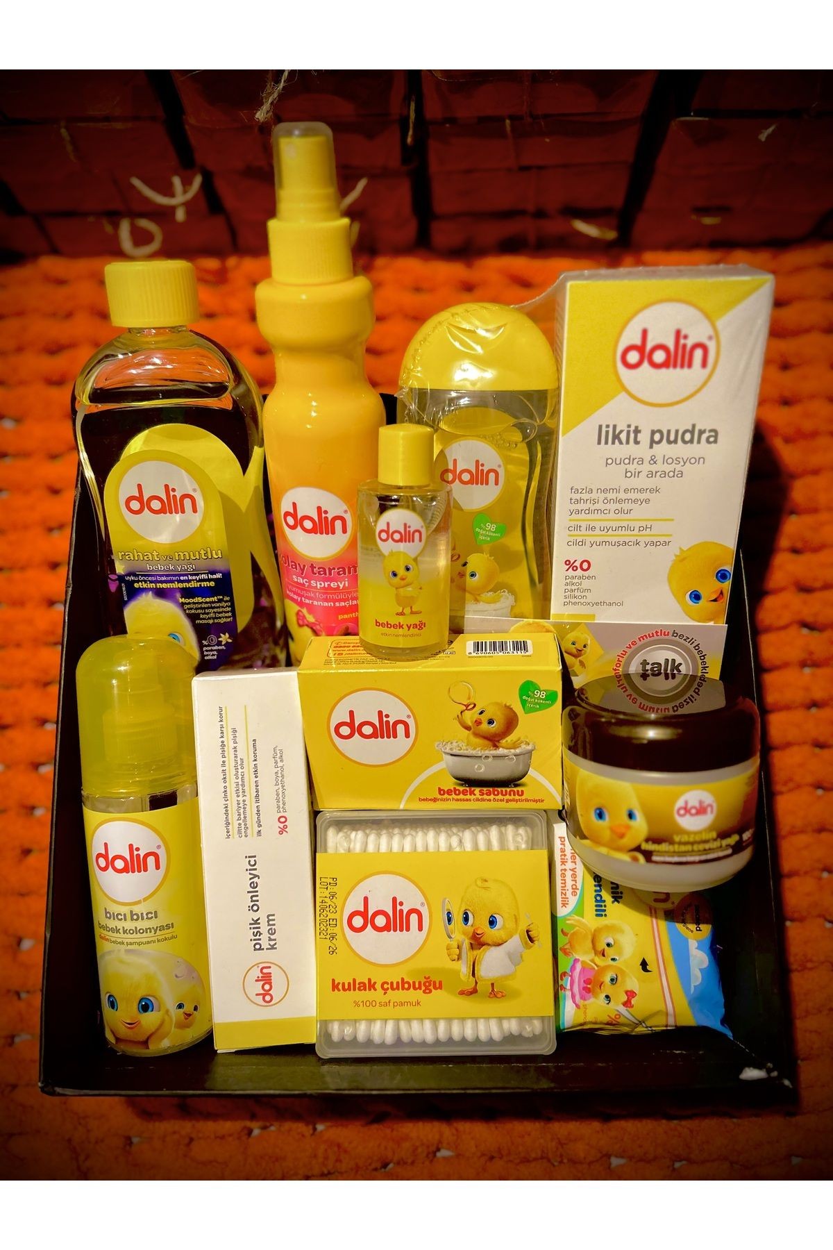 Yeni Doğan Bebek Banyo Bakım Seti (11 PARÇA BEBEK BANYO SEPETİ)