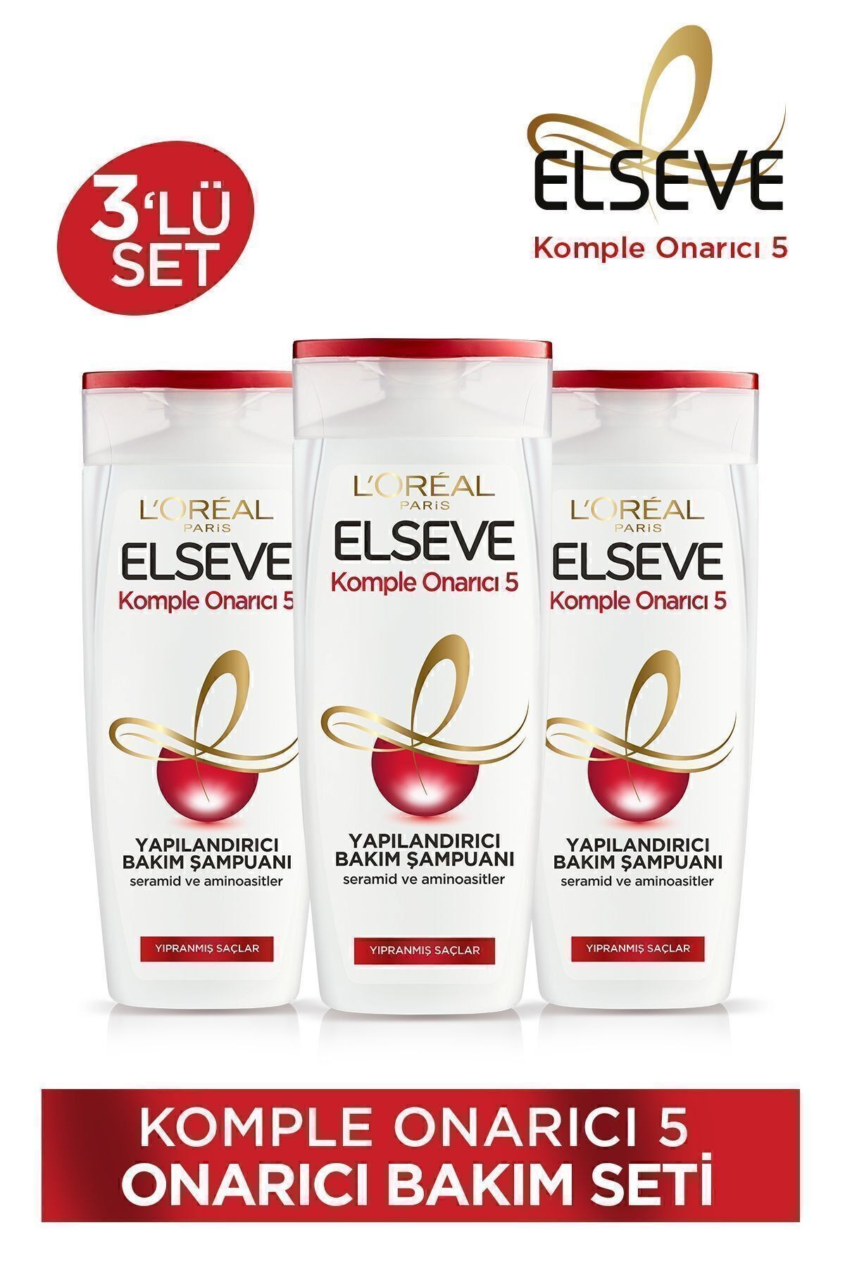 Şampuan 360 ml Onarıcı Yapılandırıcı Bakım X3 Adet
