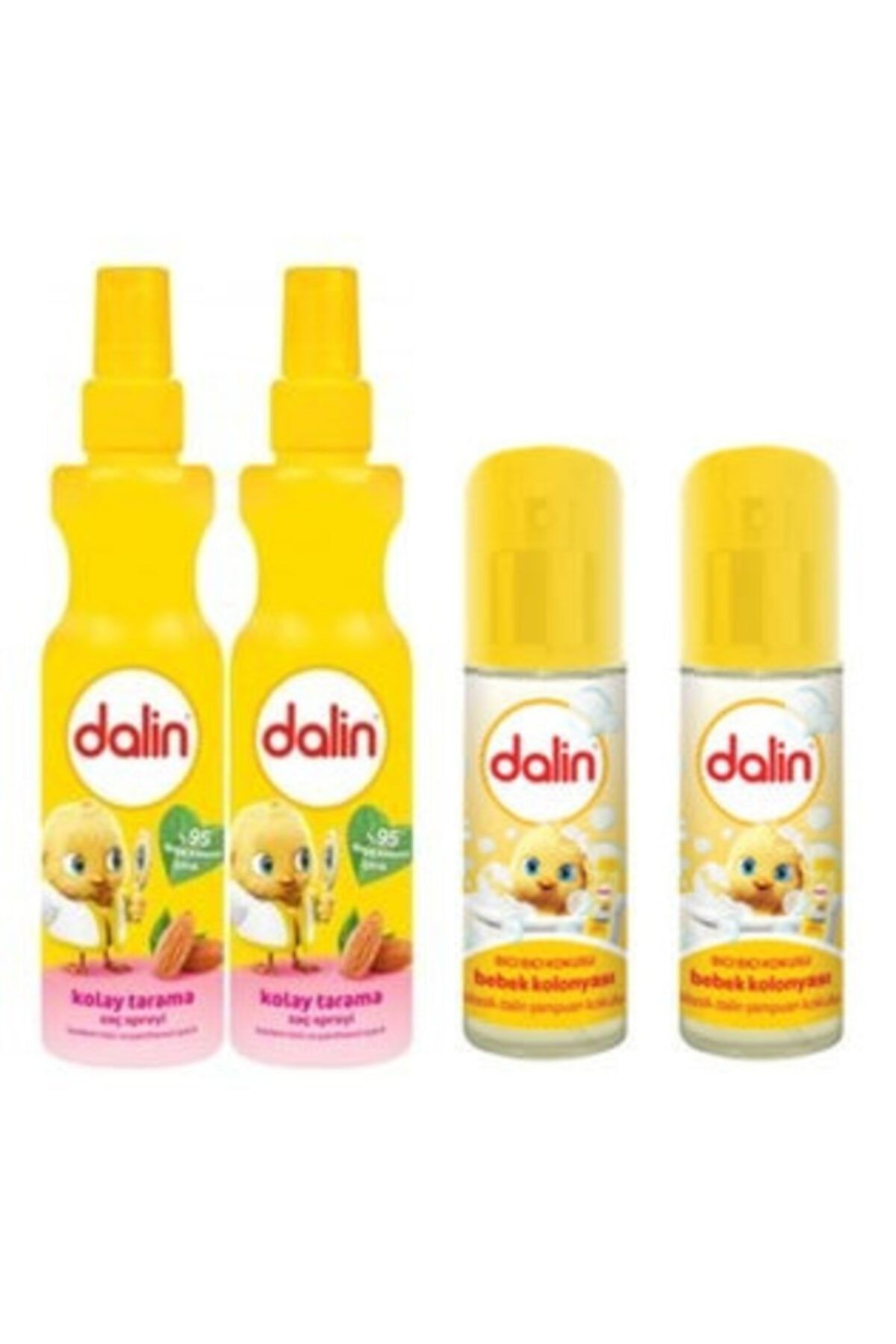 Badem Özlü Kolay Tarama Saç Spreyi 200 Ml 2 Adet-bebek Kolonyası Bıcı Bıcı Kokulu 150 Ml-2 Adet