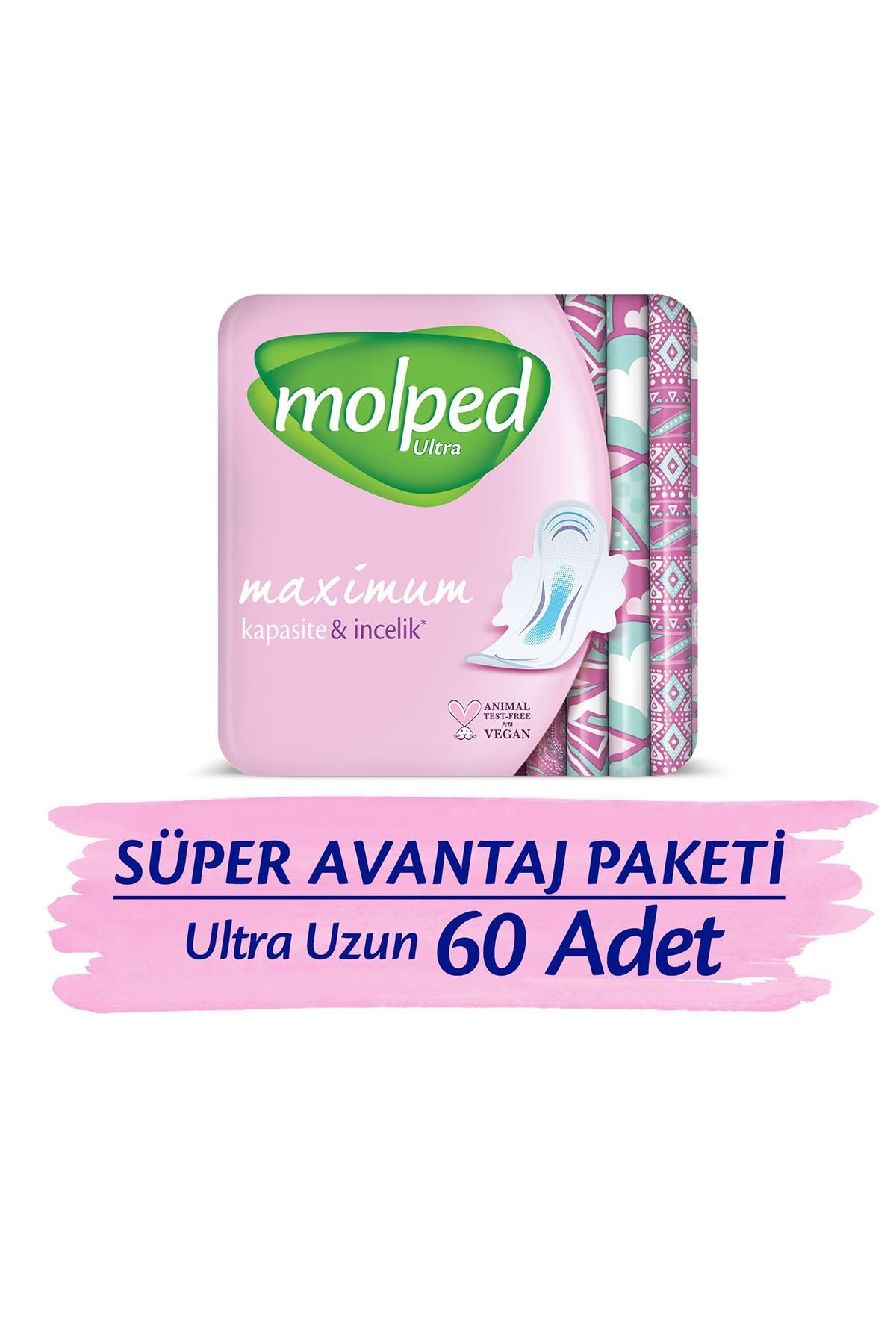 Ultra Hijyenik Ped Uzun Süper Avantaj Paketi 60 Adet