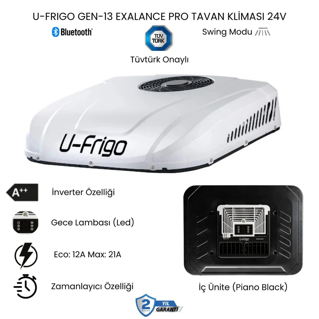 U-FRIGO Gen-13 exalance Pro TAVAN KLİMASI 24V