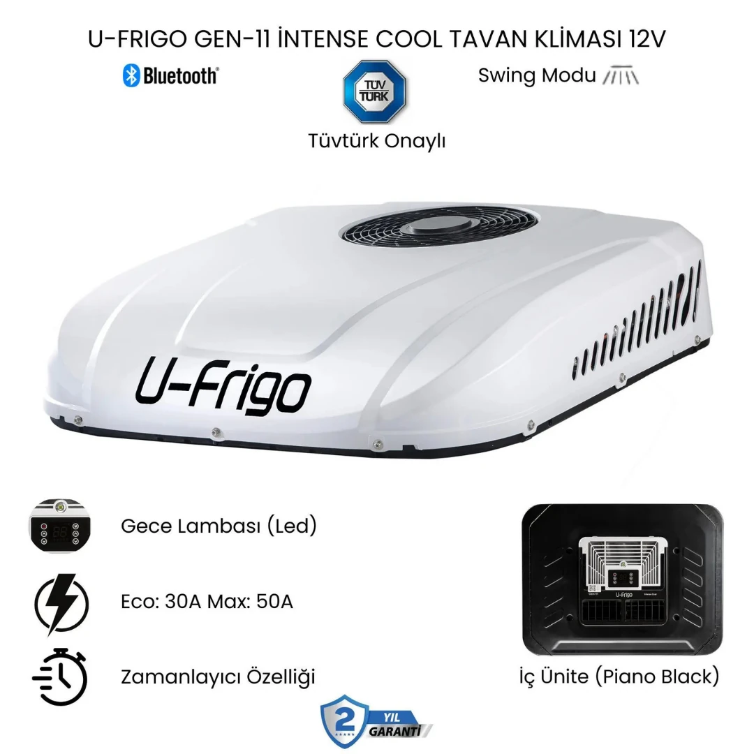 U-FRIGO Gen-11 intense cool TAVAN KLİMASI 12V