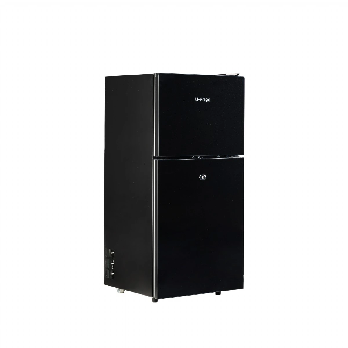 U-Frigo 108 LT Limited Edition 12/24V Kompresörlü Buzdolabı Temperli Cam Kapak SİYAH