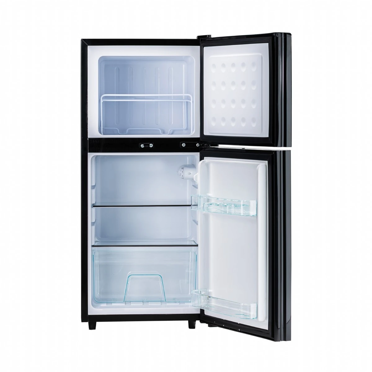 U-Frigo 108 LT Limited Edition 12/24V Kompresörlü Buzdolabı Temperli Cam Kapak SİYAH
