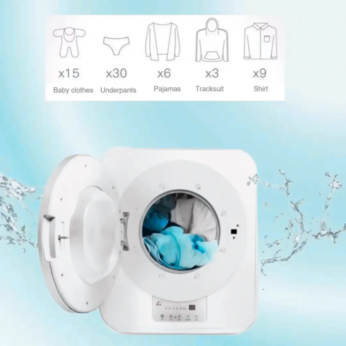 Mini Karavan Çamaşır Makinesi (3kg)