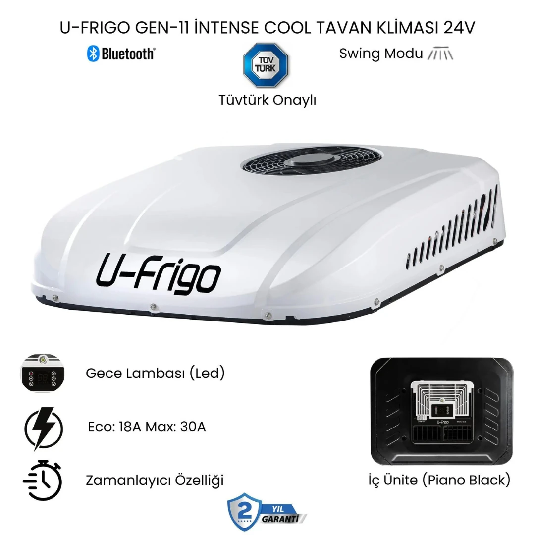 U-FRIGO Gen-11 intense cool TAVAN KLİMASI 24V